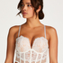 Soutien-gorge bustier Maximizer rembourré à armatures Chlo, Blanc