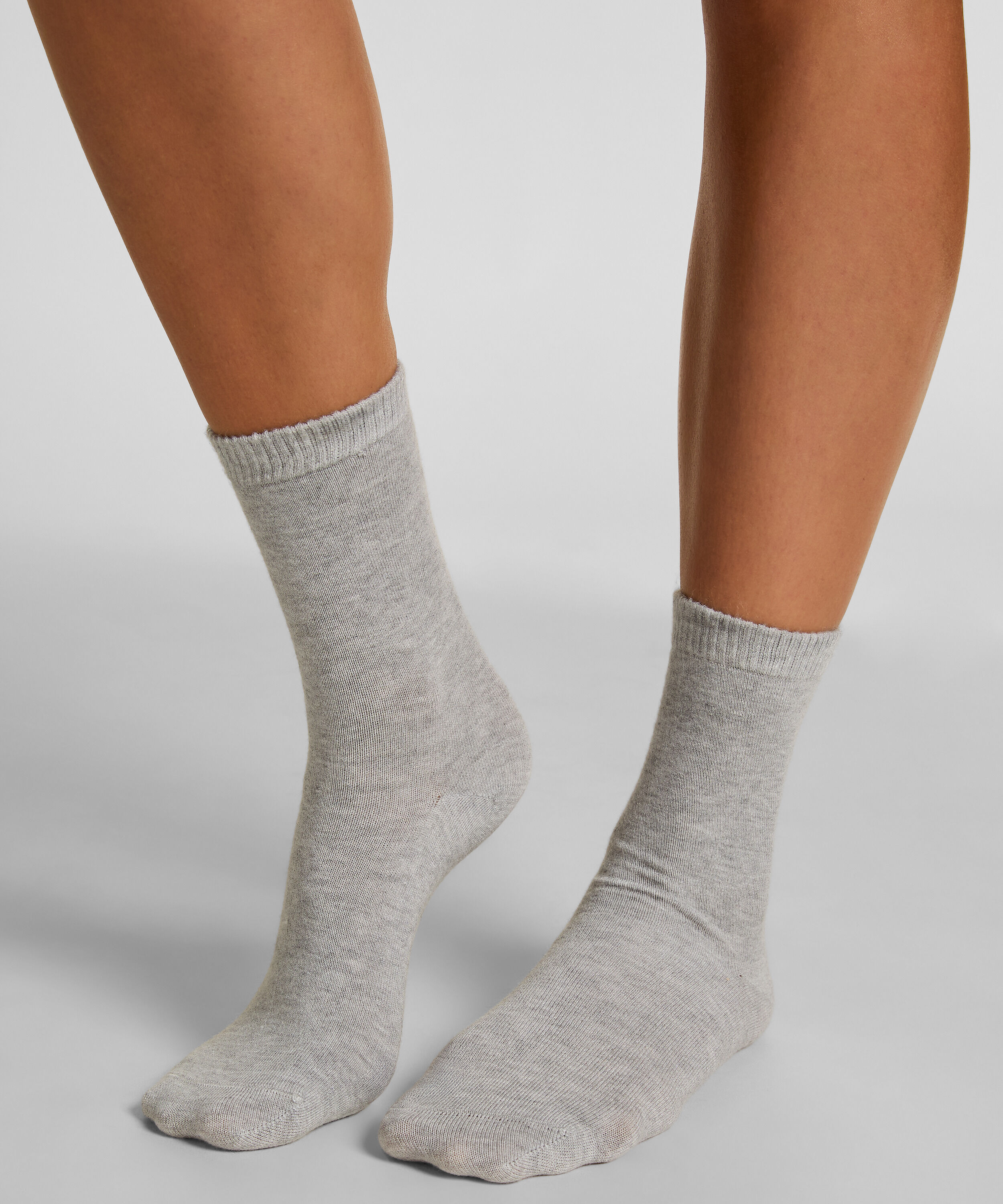 Chaussettes courtes en modal, Gris