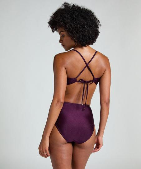 Haut de bikini court Costa, Violet