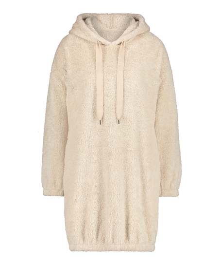 Robe snuggle polaire femme, Beige