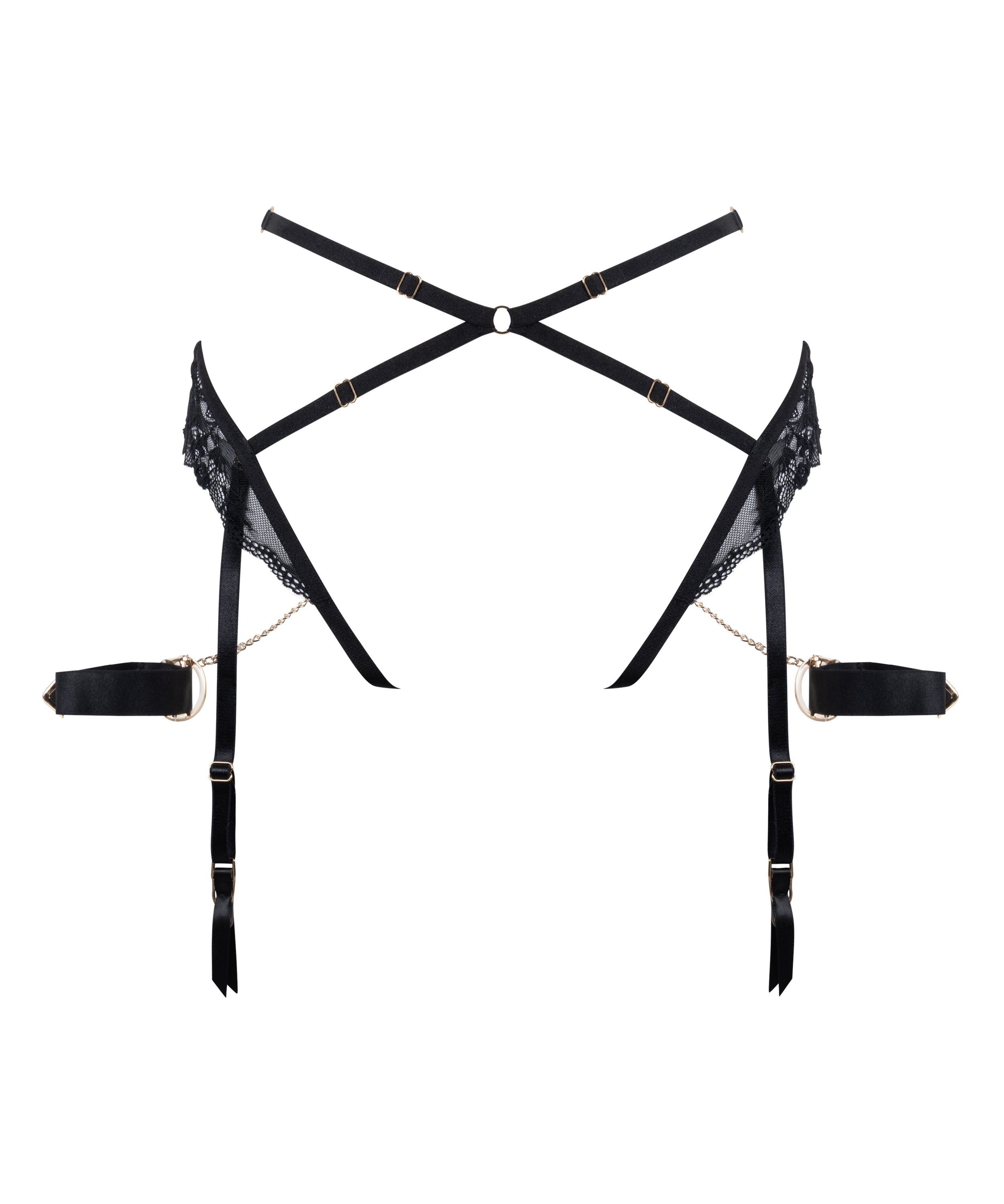 Slip brésilien Nadia, Noir, main