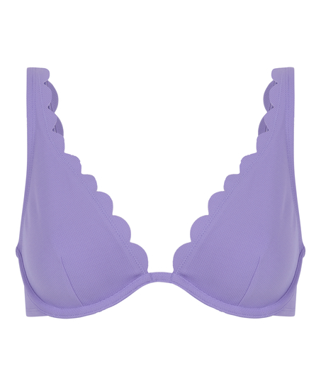 Haut de bikini à armatures non préformé Scallop, Violet