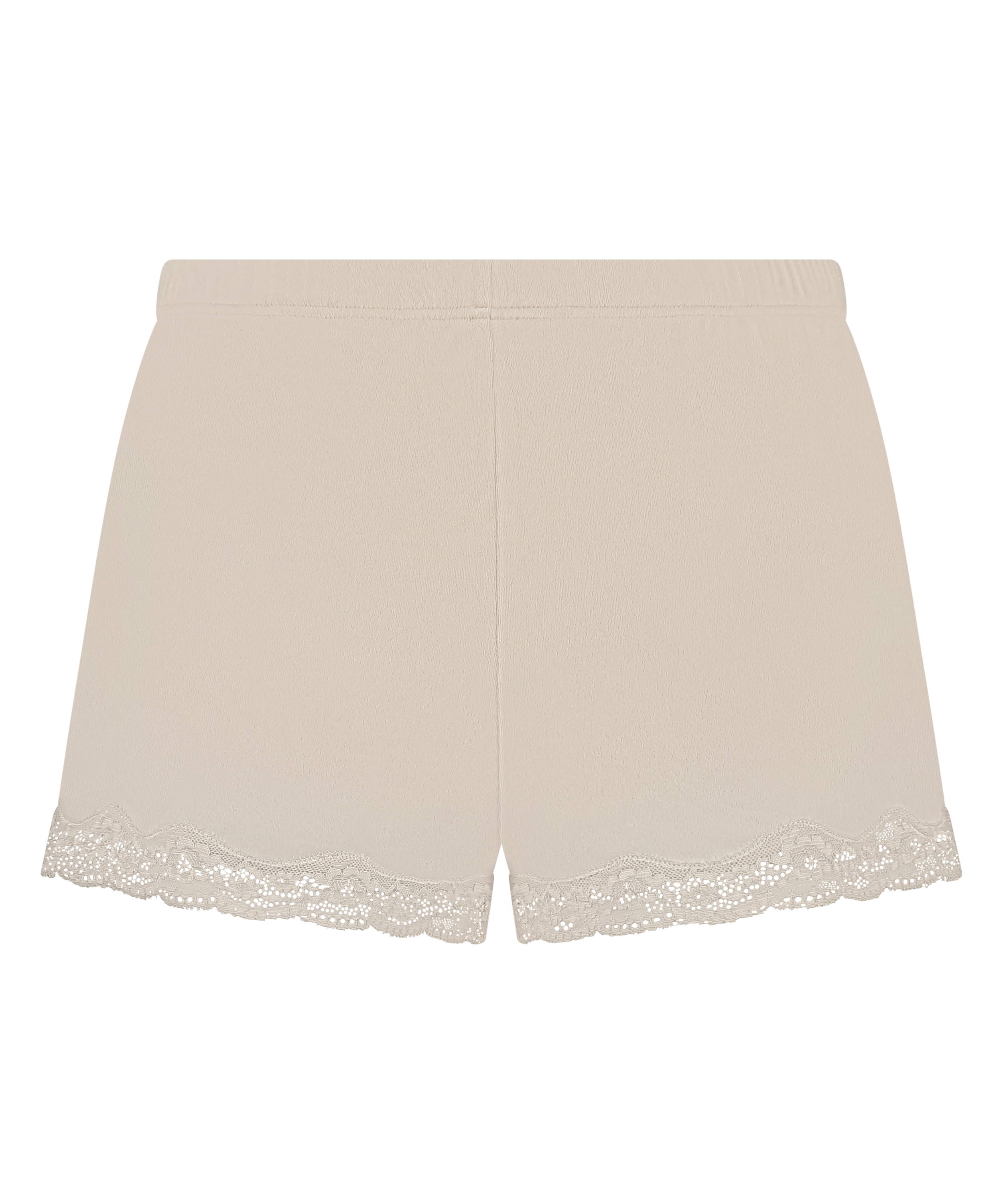 Short en velours à dentelle, Beige, main