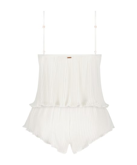 Ensemble Cami Mousseline Plissé, Blanc