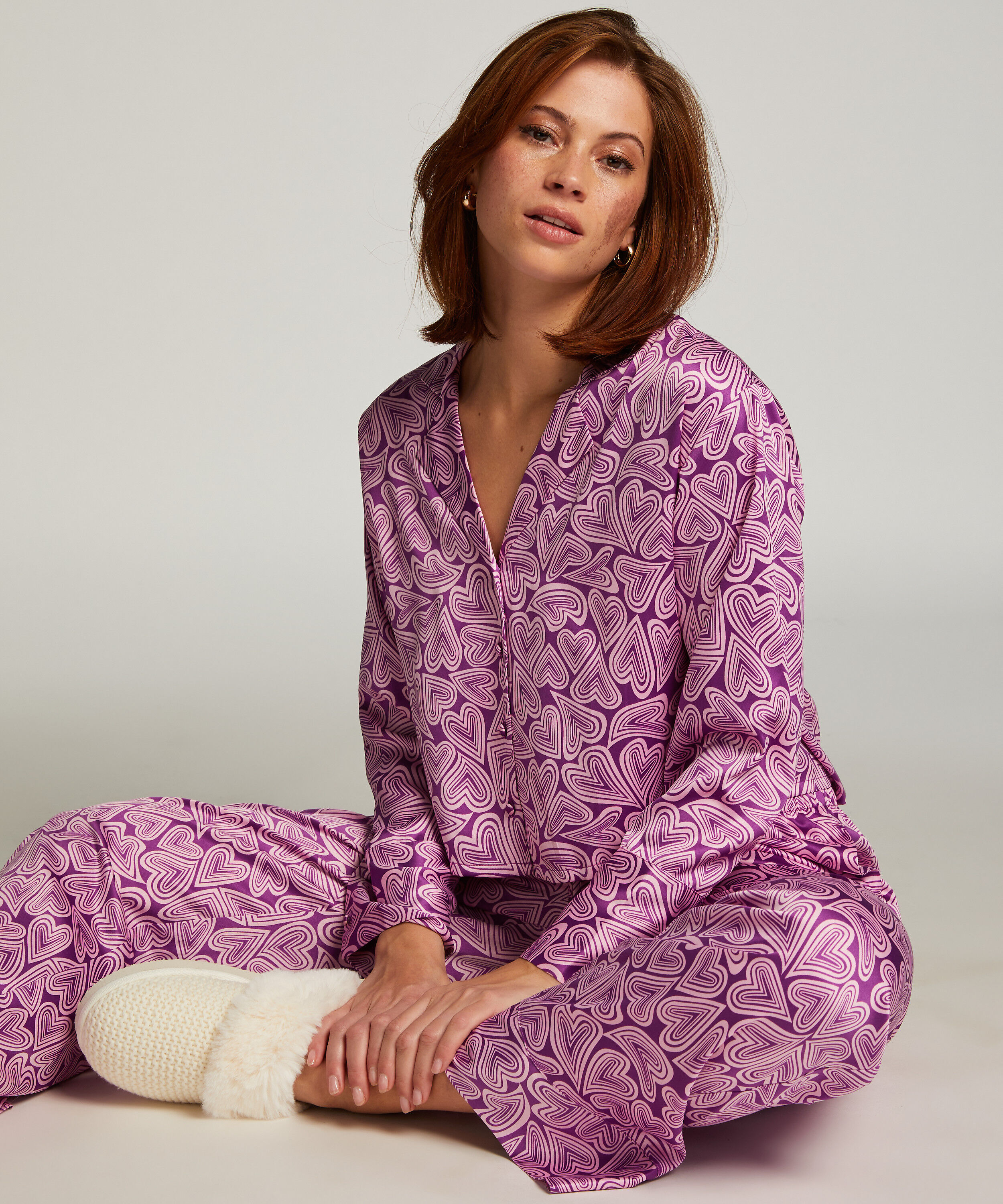 Veste à manches longues Satin, Violet Veste à manches longues Satin, Violet