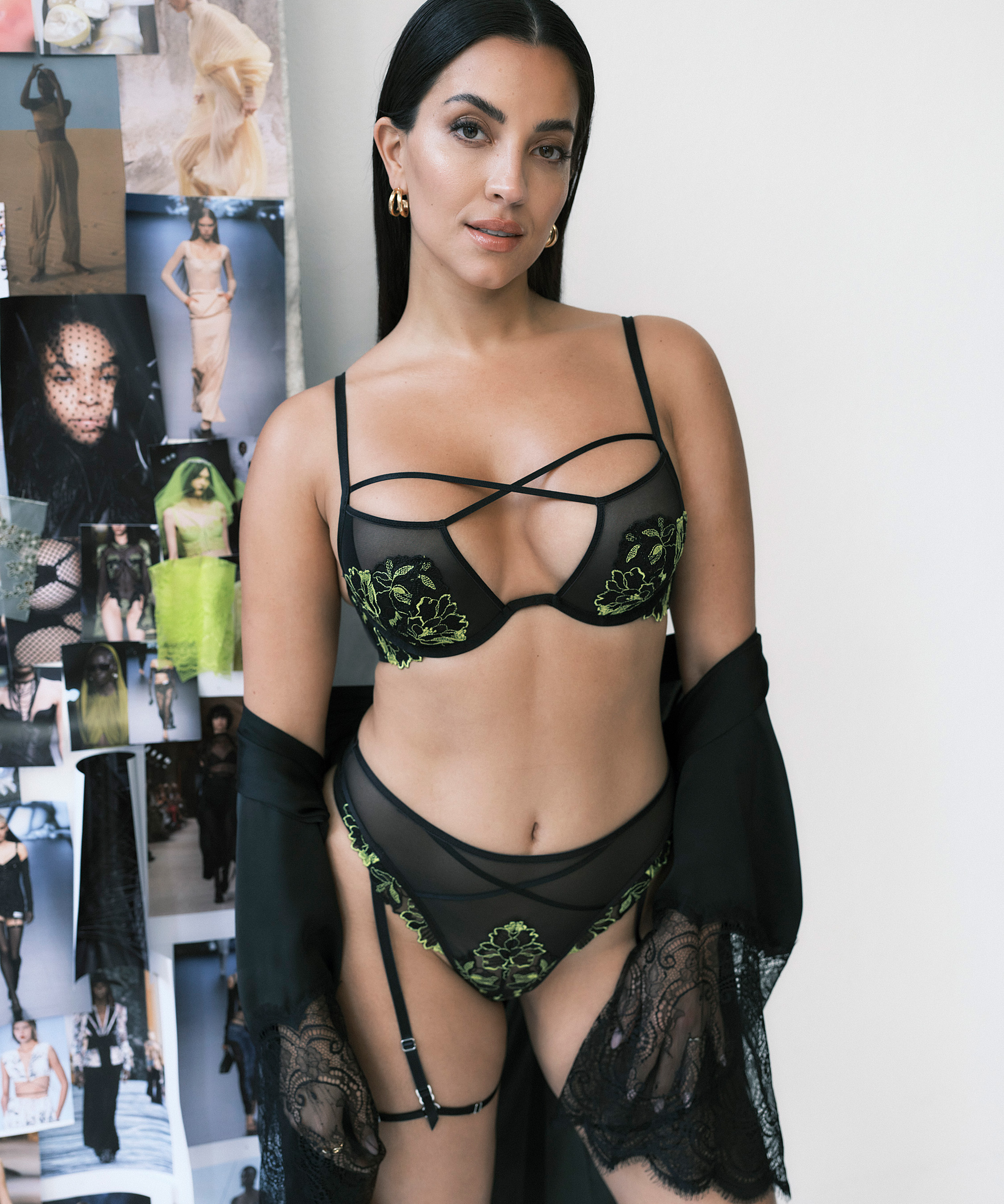 Soutien-gorge à armatures non-préformé Feyre, Noir, main