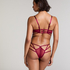 Slip brésilien ouvert Scarlett, Rouge
