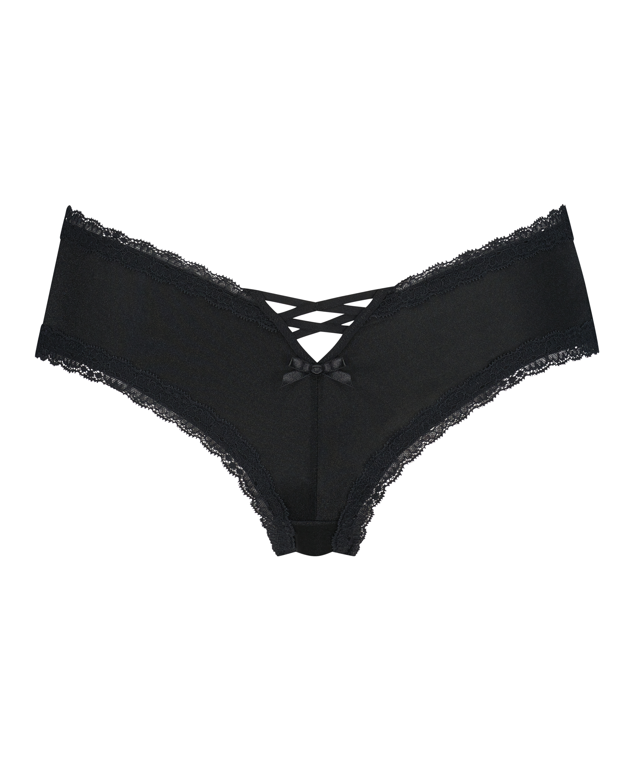Slip brésilien en forme de V Vixen, Noir, main