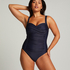 Maillot de bain Shaping Scallop, Bleu