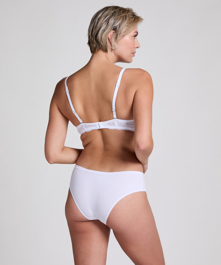 Slip Brésilien en Coton Kira, Blanc