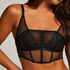 Haut corset Boo, Noir