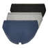 3 paires de slips, Bleu