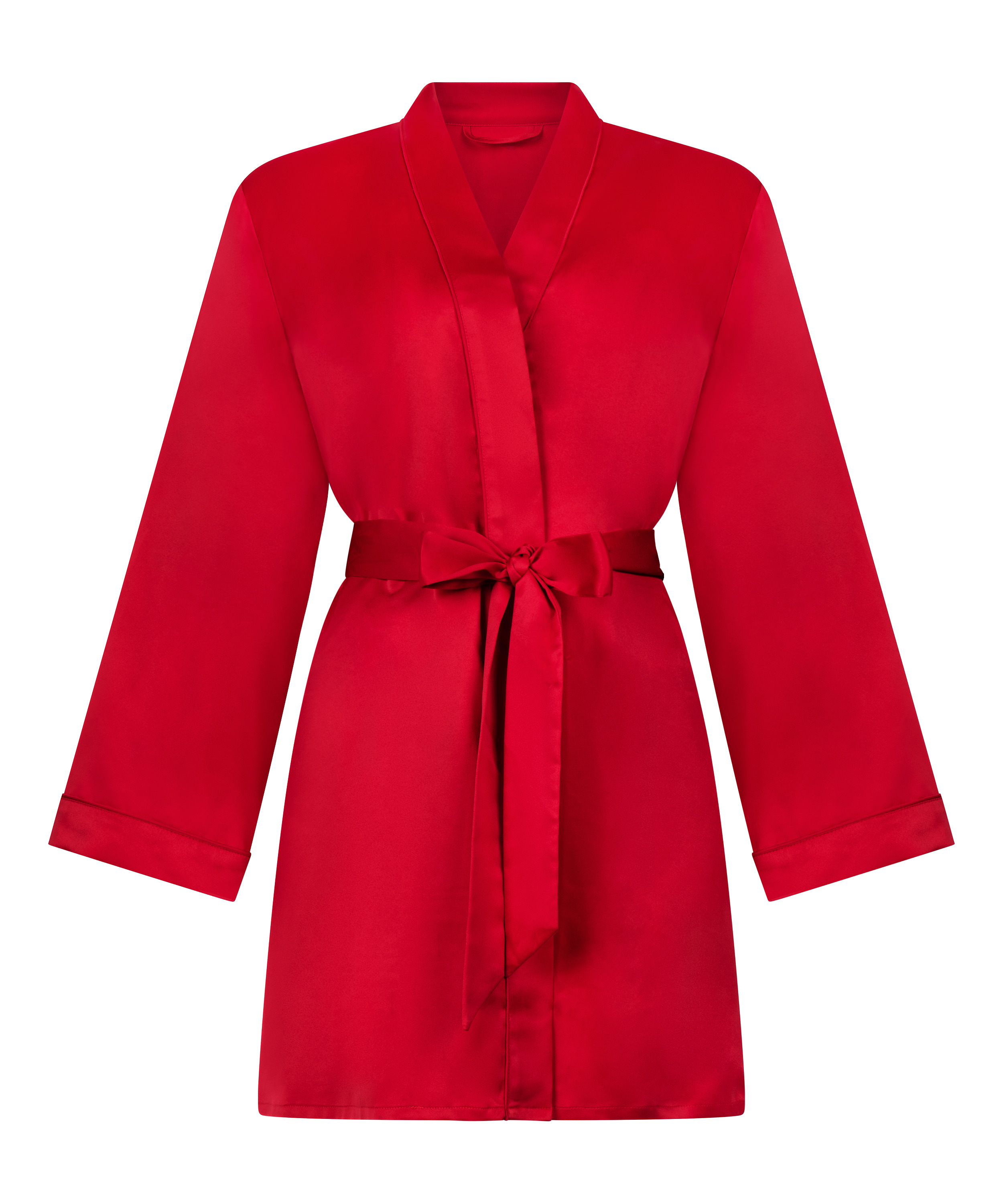 Kimono Satin, Rouge, main