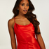 Robe mini Satin, Rouge