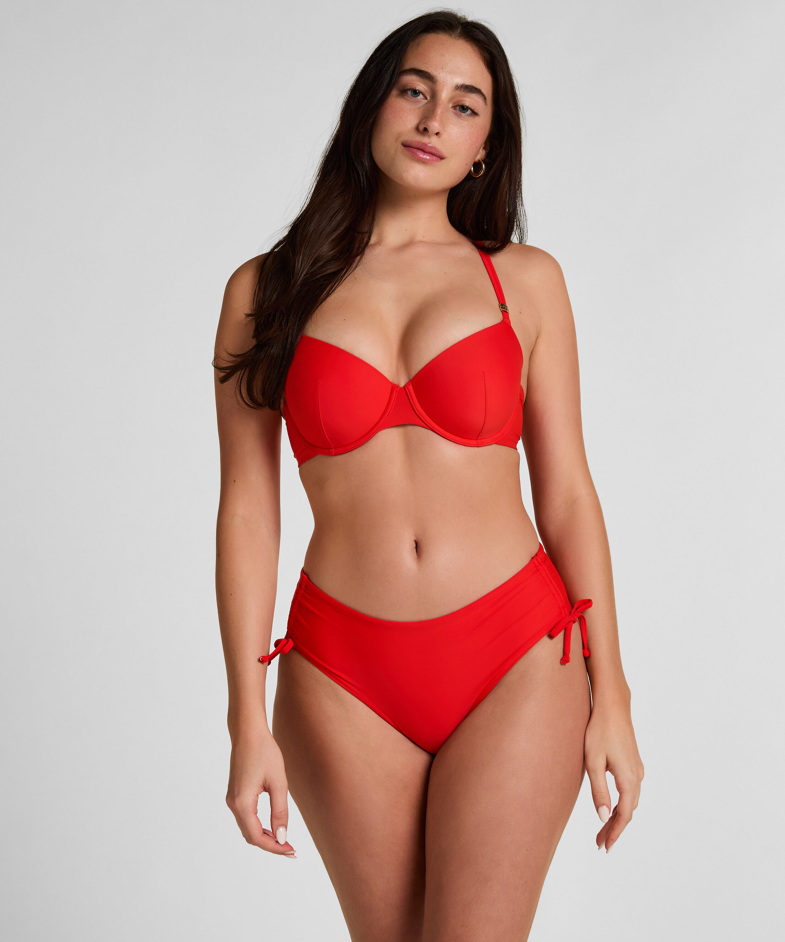 Midi Bikini Bottom Luxe, Rouge