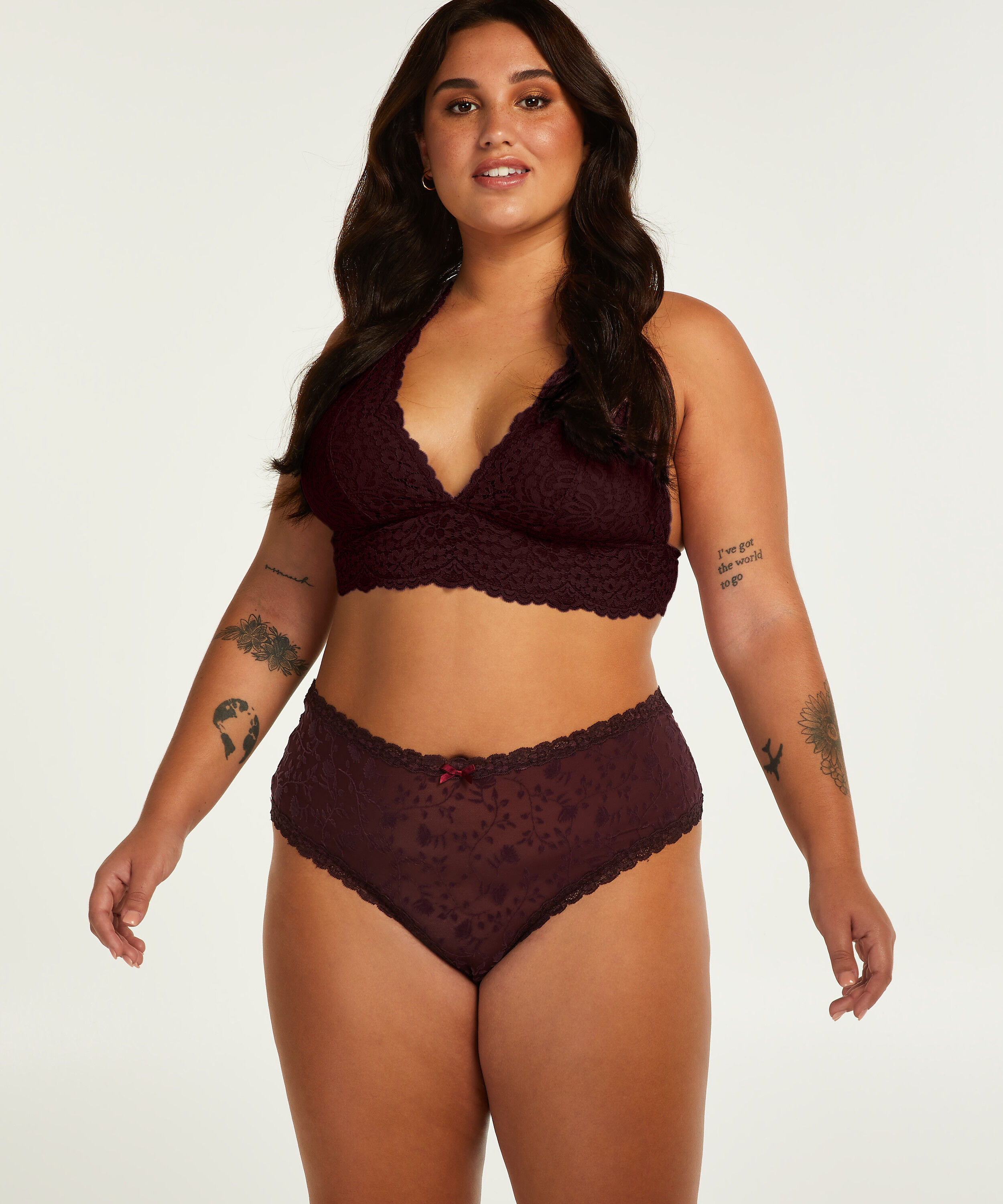 Brésilien en V Curvy, Rouge