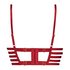 Soutien-gorge rembourré à armatures Vicky, Rouge