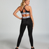 HKMX Soutien-gorge de sport The Crop Logo Level 1, Noir