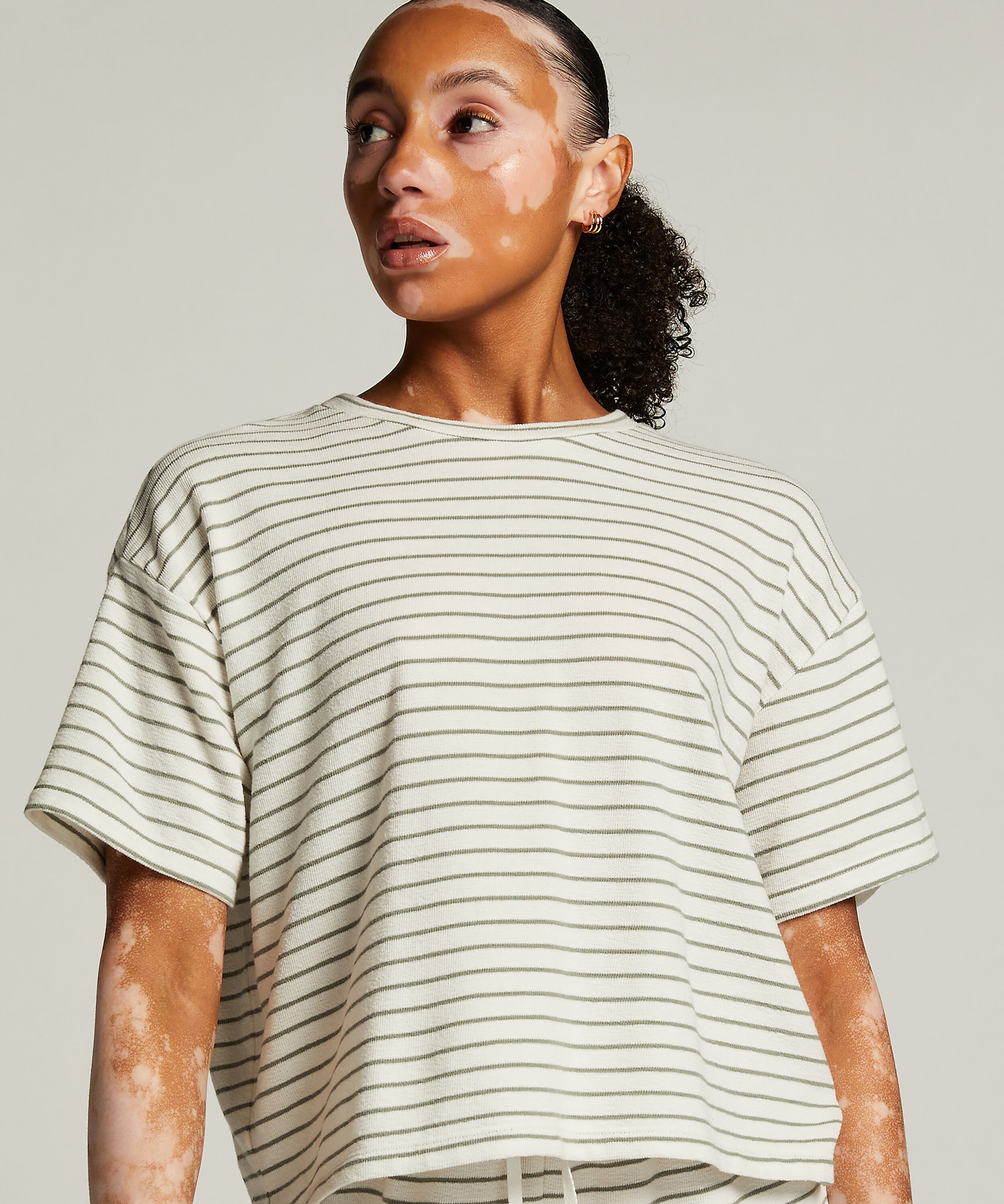 Haut de pyjama, Blanc