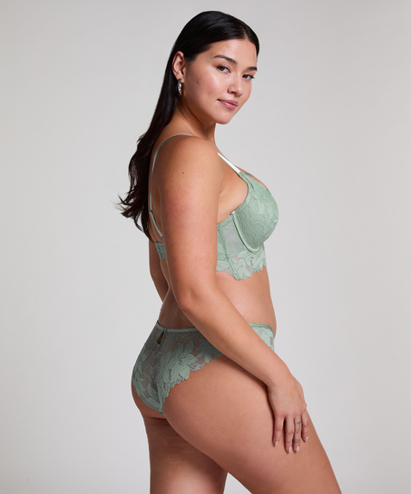 Soutien-gorge à armatures préformé longline Ingrid, Vert