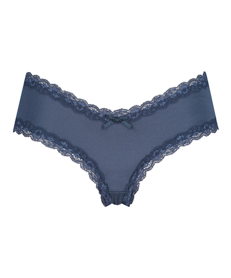 Slip brésilien V-shape micro, Bleu