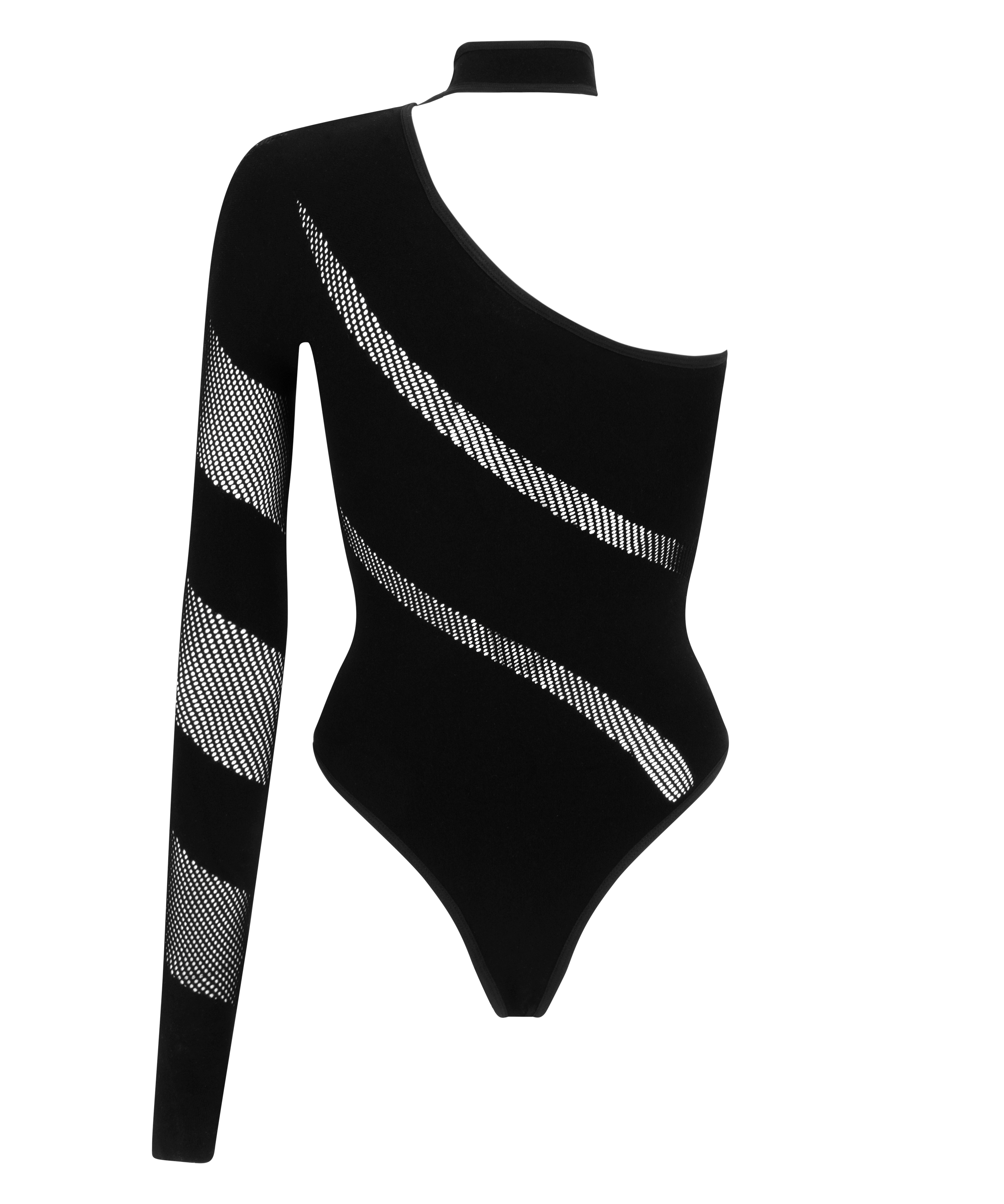 Body assymétrique, Noir, main