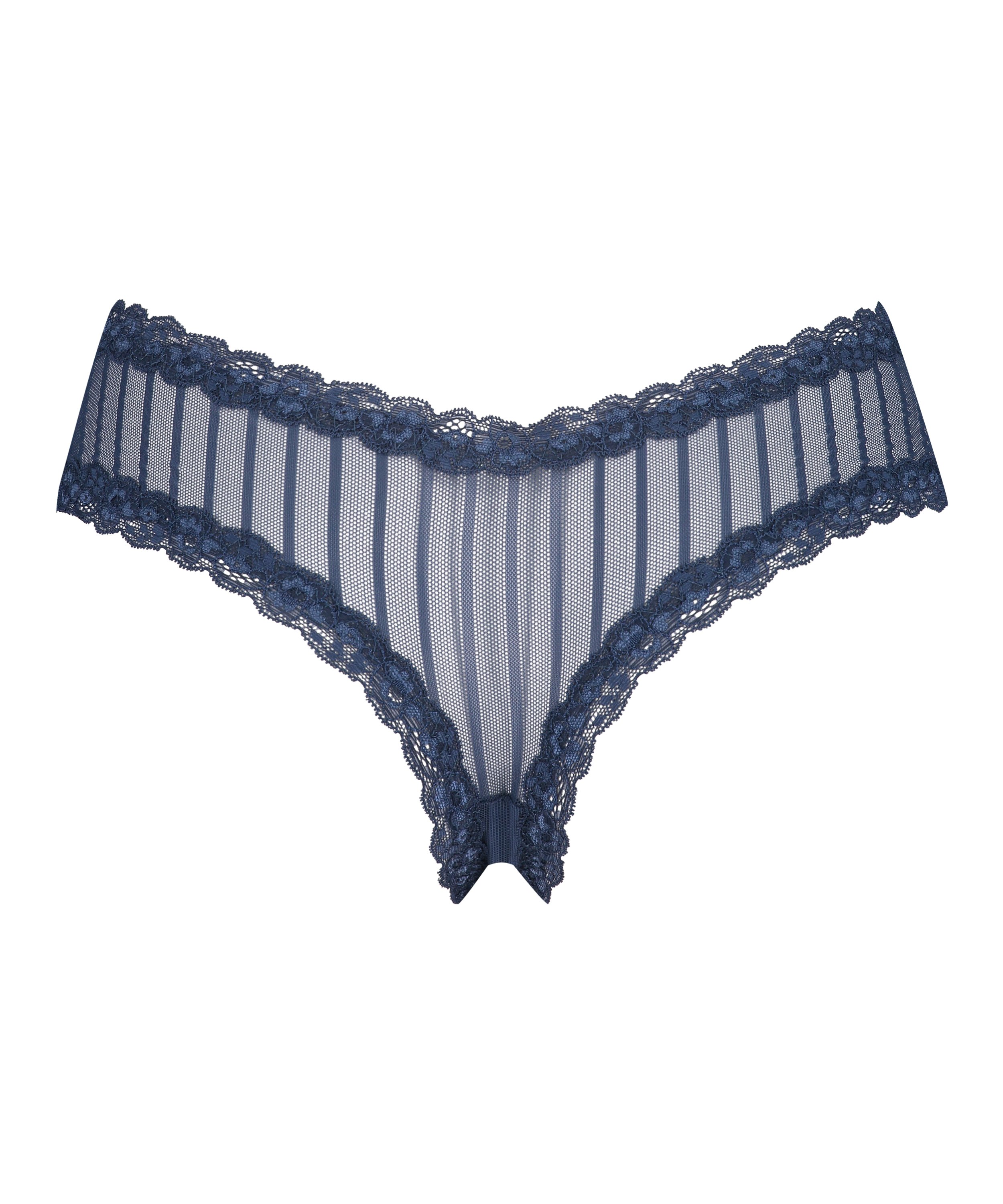 Slip br&eacute;silien V-shape Mesh, Bleu, main