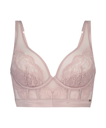 Soutien-gorge non-rembourré à armatures longline Rosalia, Violet
