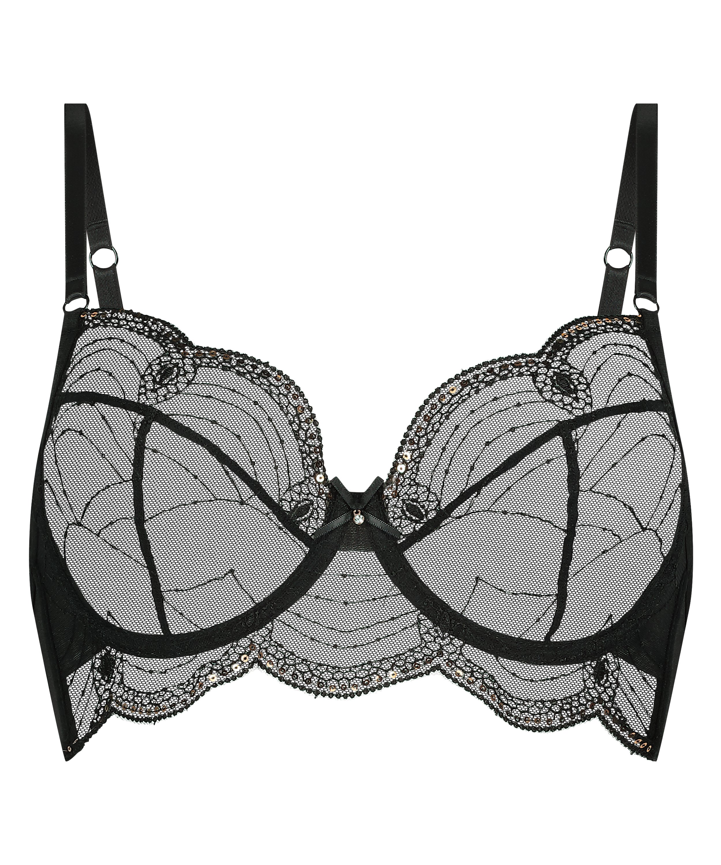 Soutien-gorge à armatures non-préformé Ruby, Noir, main
