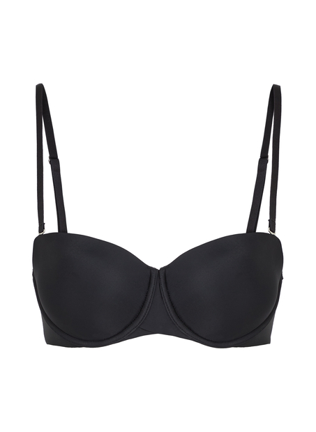 Soutien-gorge à armatures préformé sans bretelles Jane, Noir