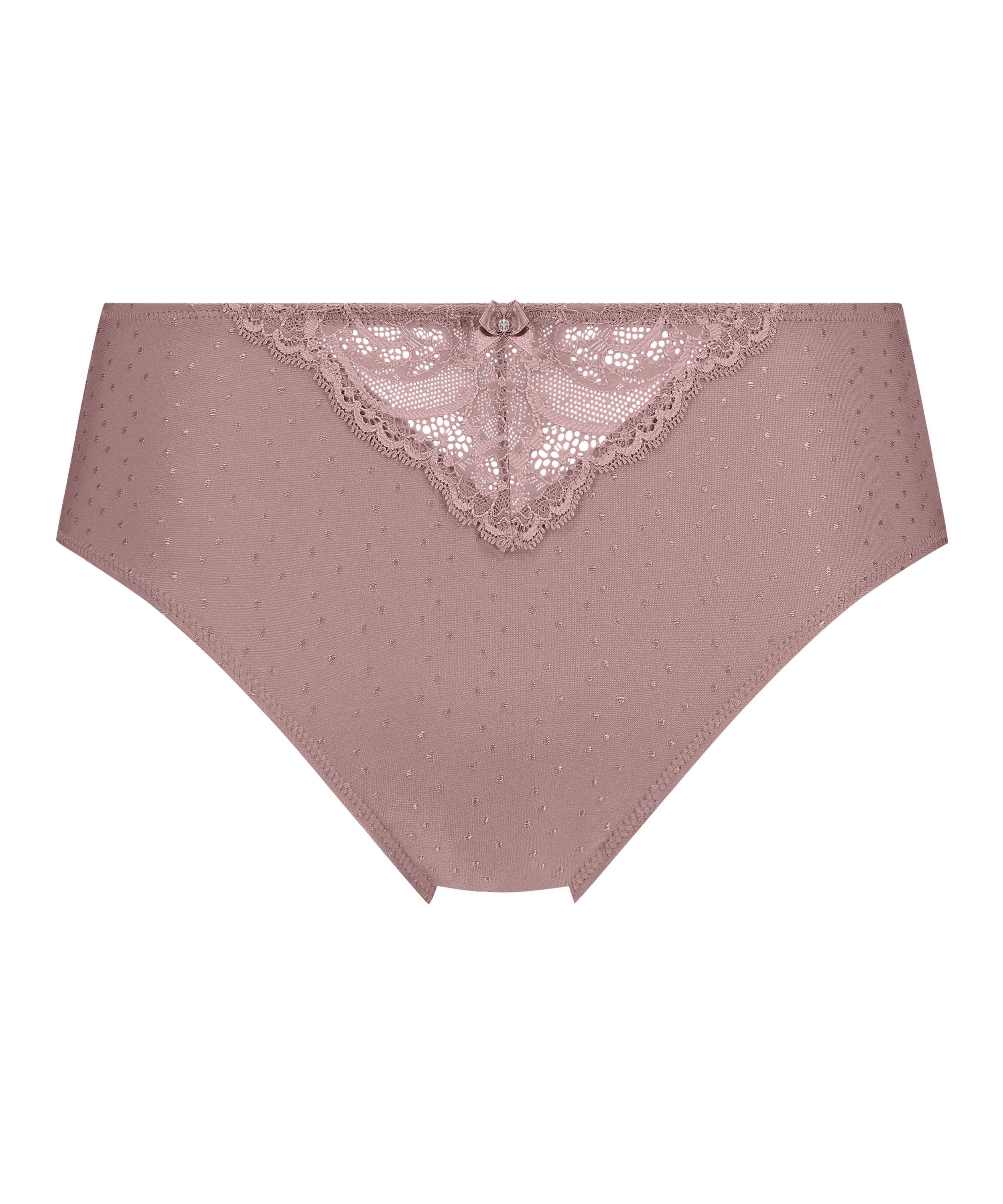 Slip taille haute Sophie, Rose, main