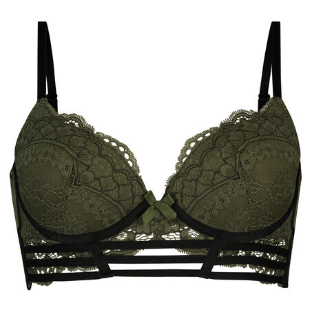 Soutien-gorge &agrave; la palangre &agrave; armatures rembourr&eacute; Xiomara, Vert