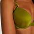 Haut de bikini à armatures à effet push-up préformé Palm, Vert
