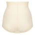 Culotte taille haute avec gaine sculptante en dentelle scuba - Level 3, Beige