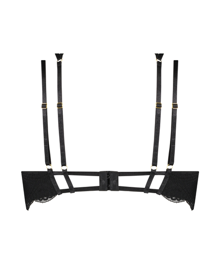 Soutien-gorge rembourré à armatures Blondie, Noir