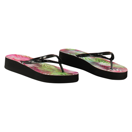 Flip-flops Sylvie wedge, Noir