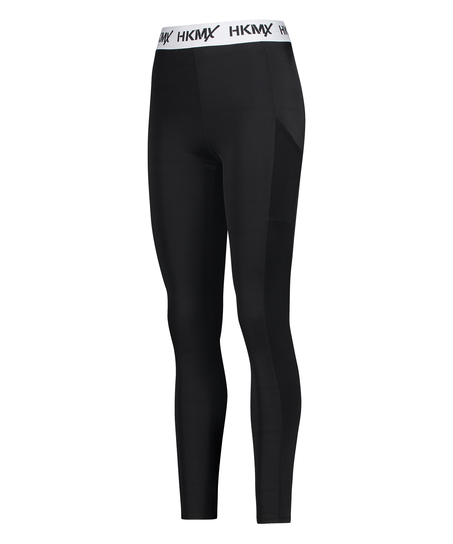 Legging de sport taille normale HKMX, Noir