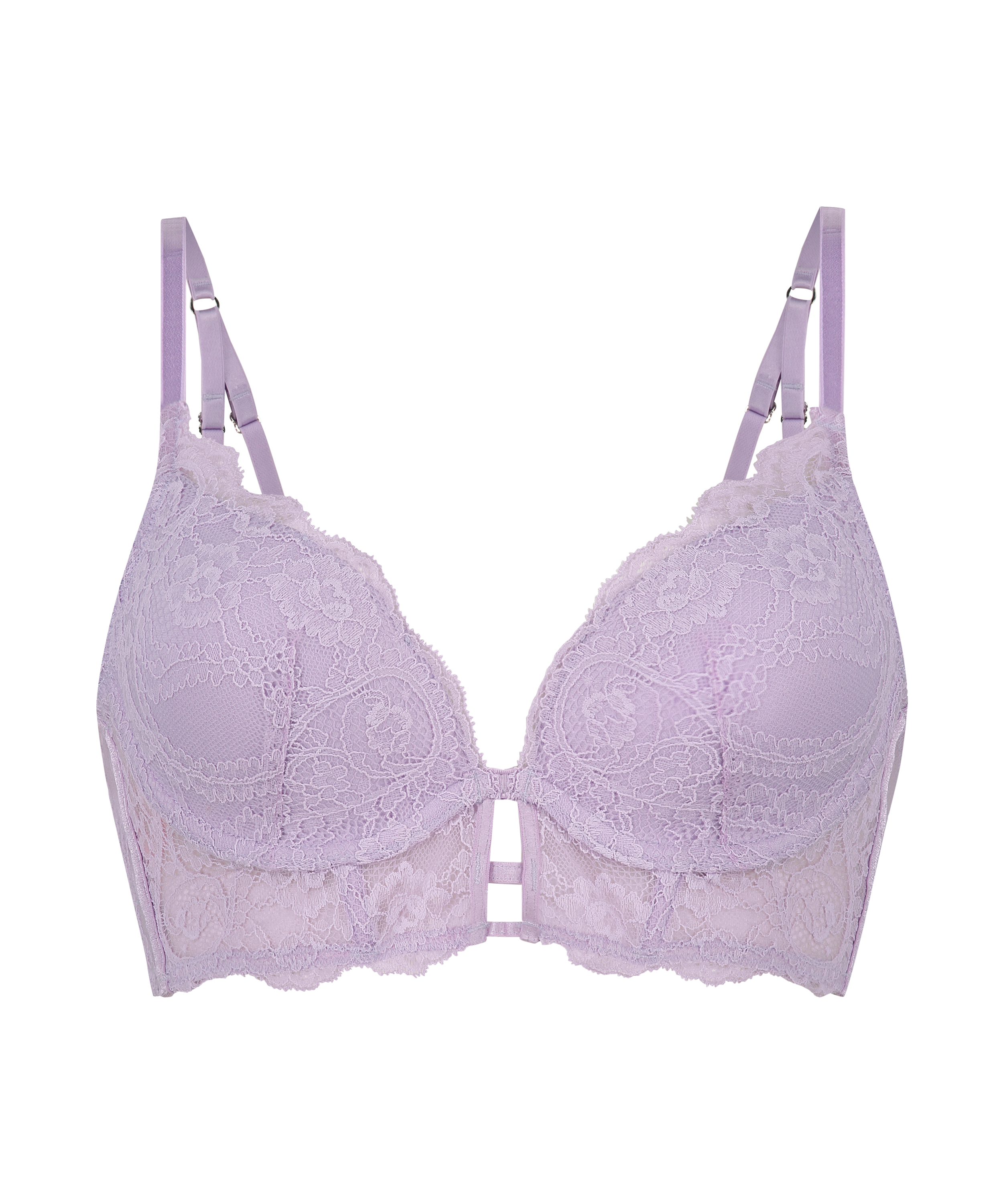 Soutien-gorge à armatures préformé longline Ollie, Violet, main