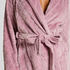 Robe de chambre courte en fleece, Violet