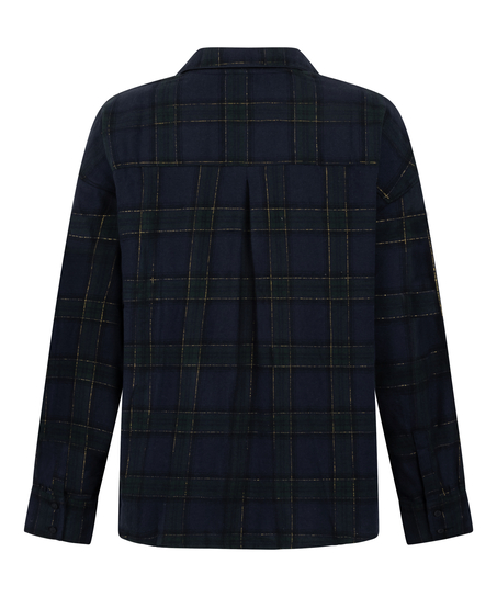 Haut de Pyjama Flanel, Bleu