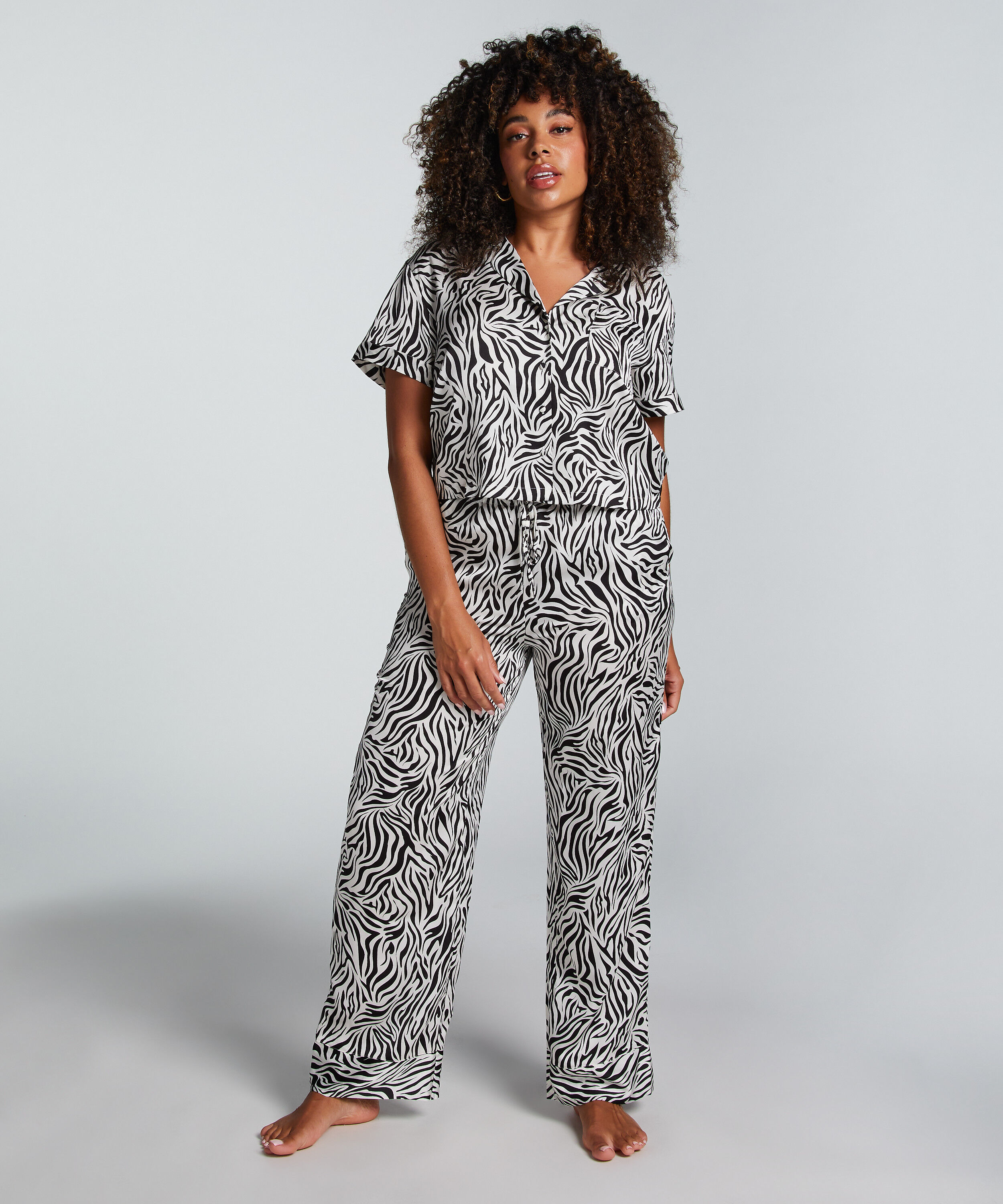 Pantalon Satin, Blanc Pantalon Satin, Blanc