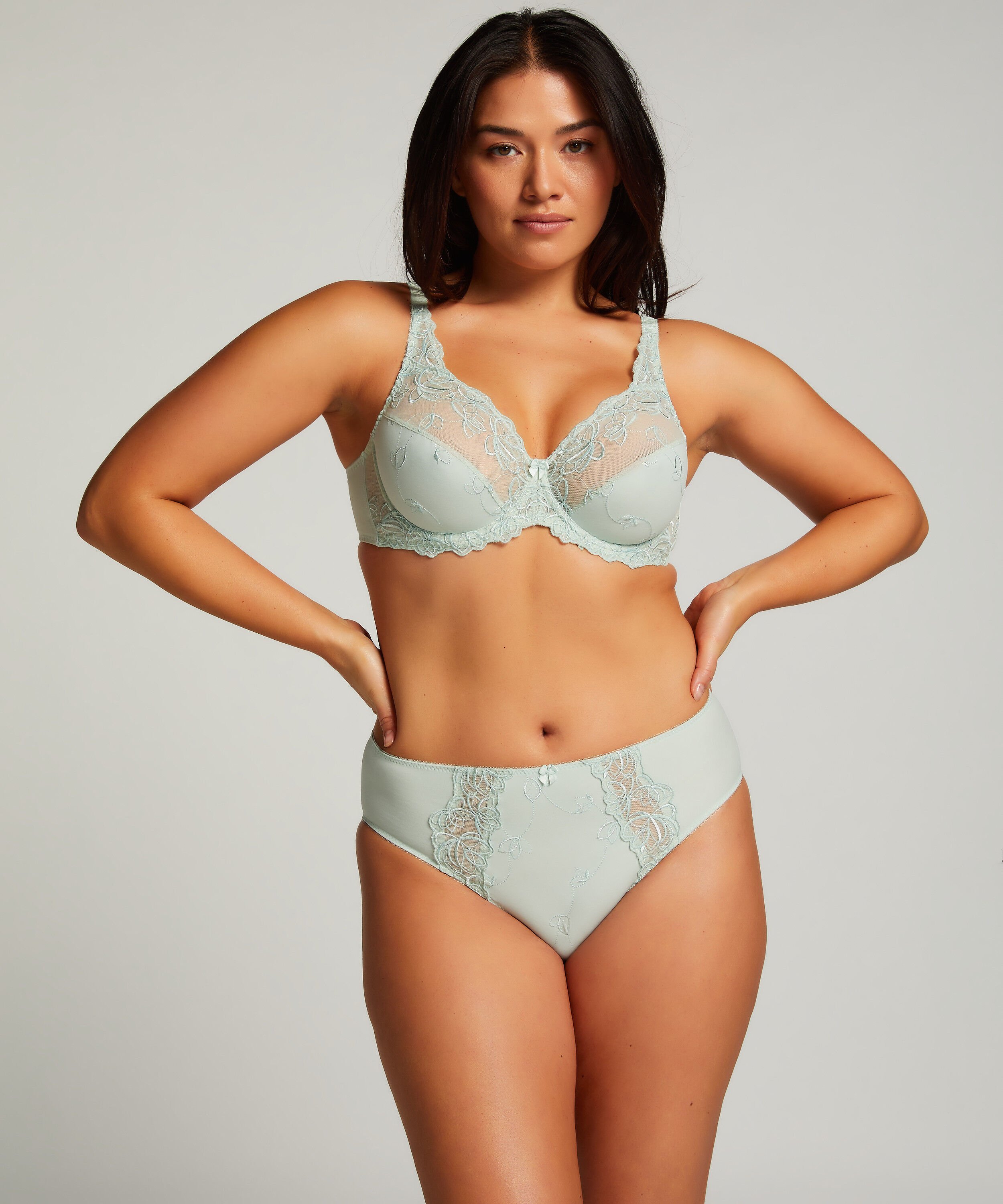 Slip taille haute Diva, Vert