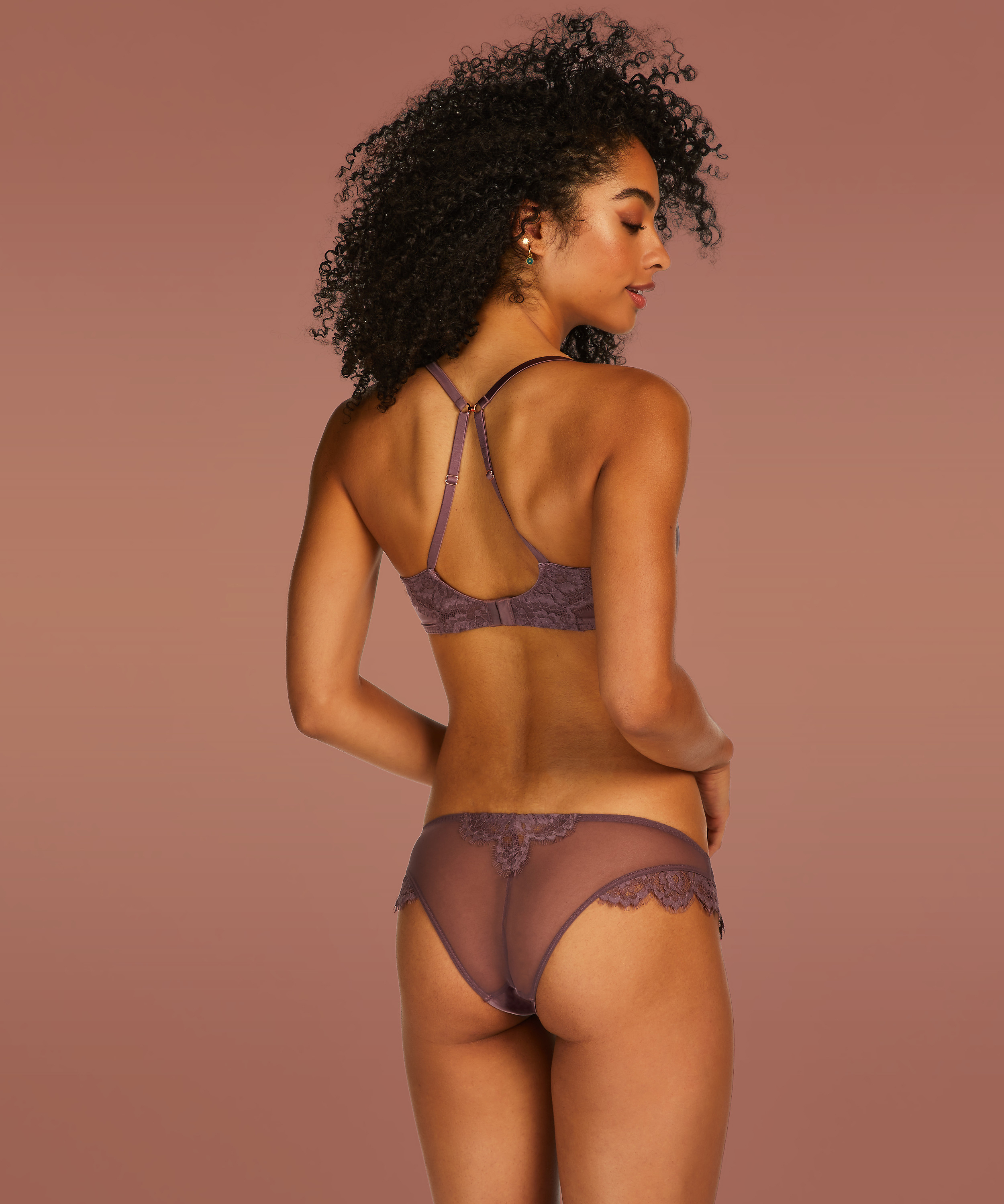 Culotte br&eacute;silienne Hannako, Violet, main