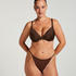 Soutien-gorge &agrave; armatures pr&eacute;form&eacute; push-up Smooth, Marron