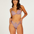 Slip brésilien échancré Clara, Violet