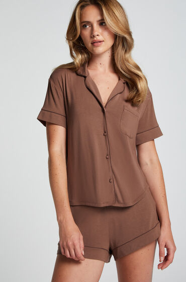 Hunkemöller Short Jersey Essential marron