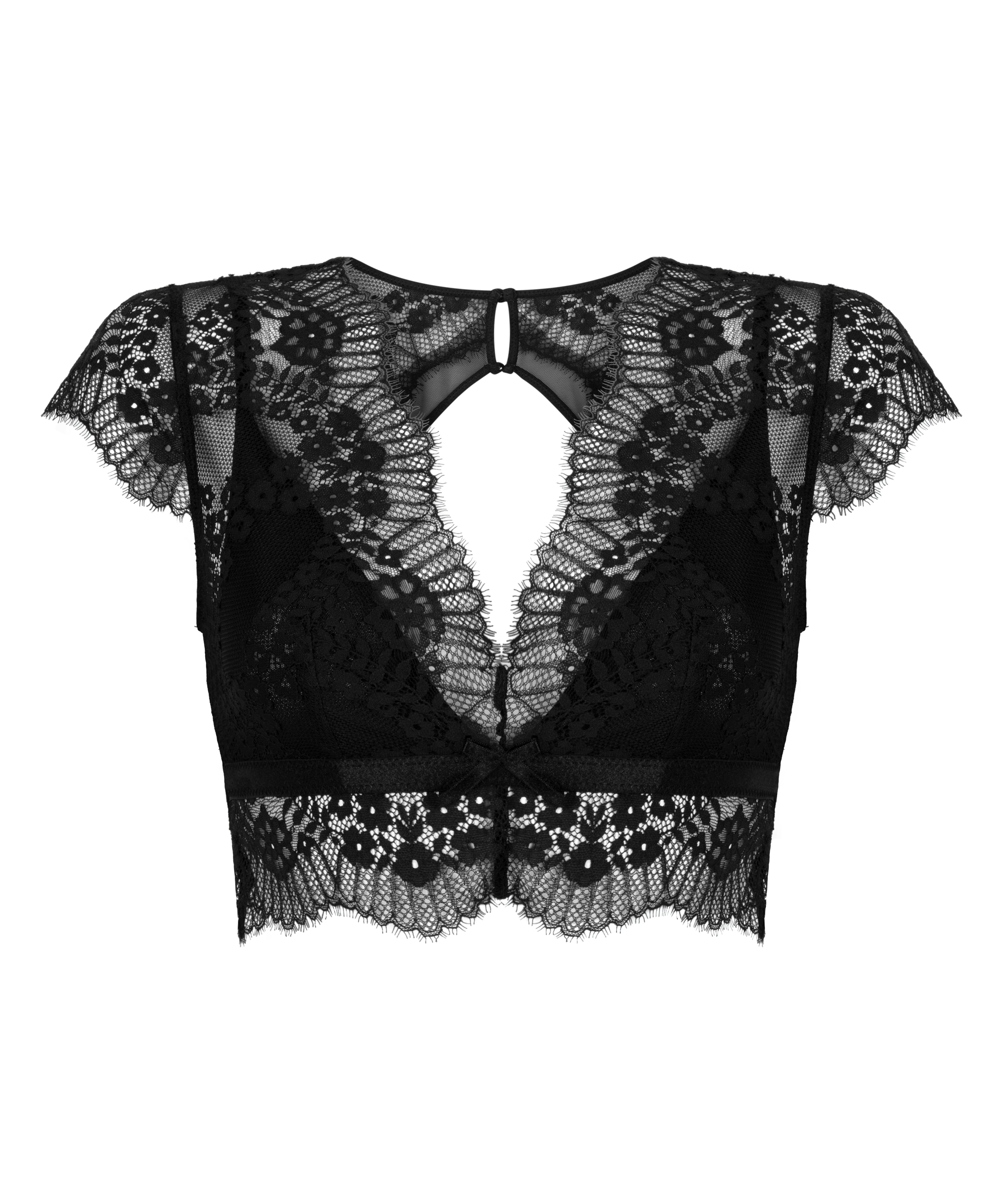 Bralette Daphne, Noir, main