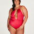 Maillot de bain échancré Grenada, Rose