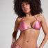 Haut de bikini triangle Kallua, Rose
