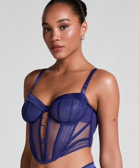 Soutien-gorge longline à armatures non rembourré Missy, Bleu